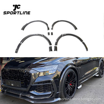 Real Carbon Fiber Fender Flares for Audi RS Q8 2021-23
